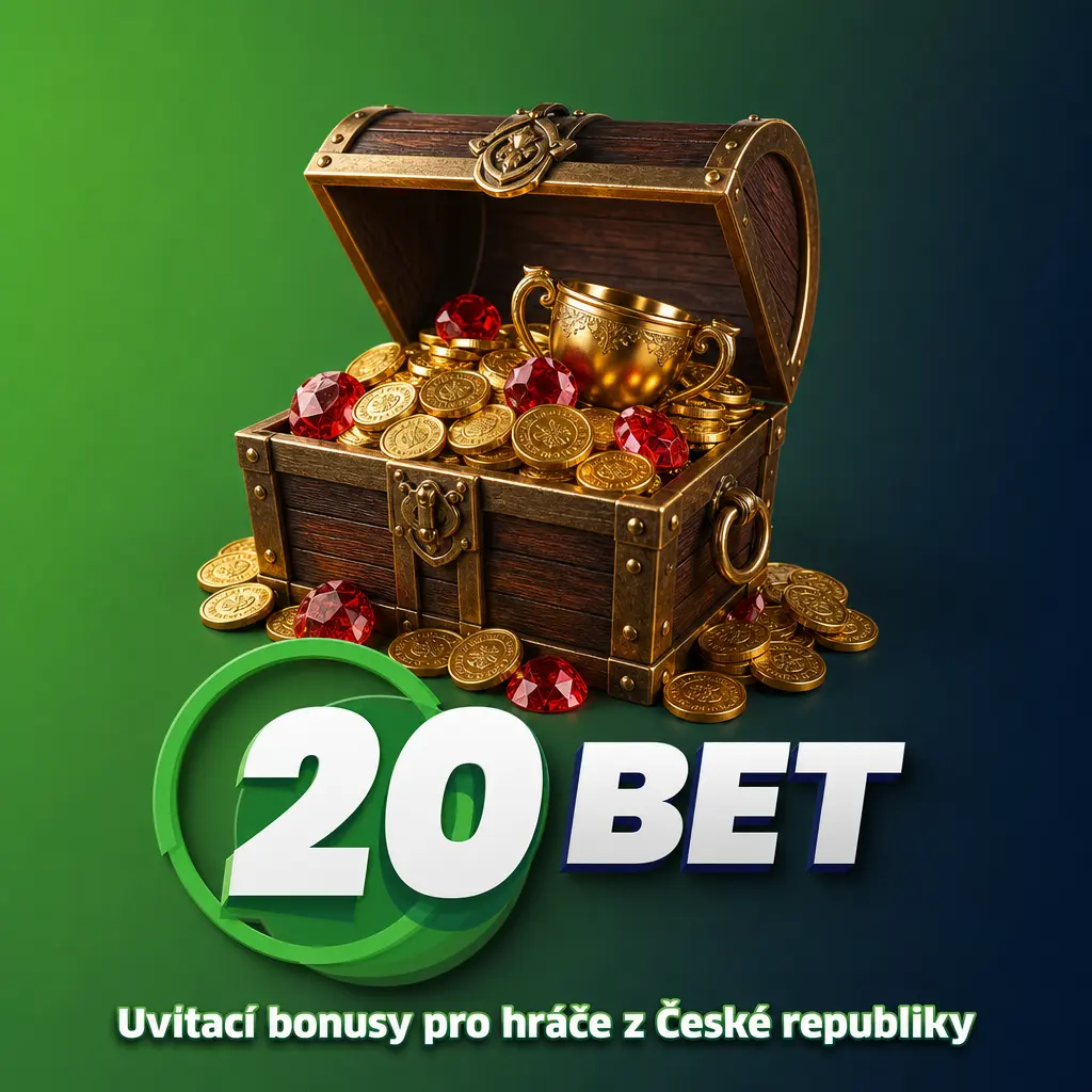 20bet nabízí uvítací bonus 100 % k prvnímu vkladu pro casino i sportovní sázení, plus 120 free spinů pro hráče z ČR.