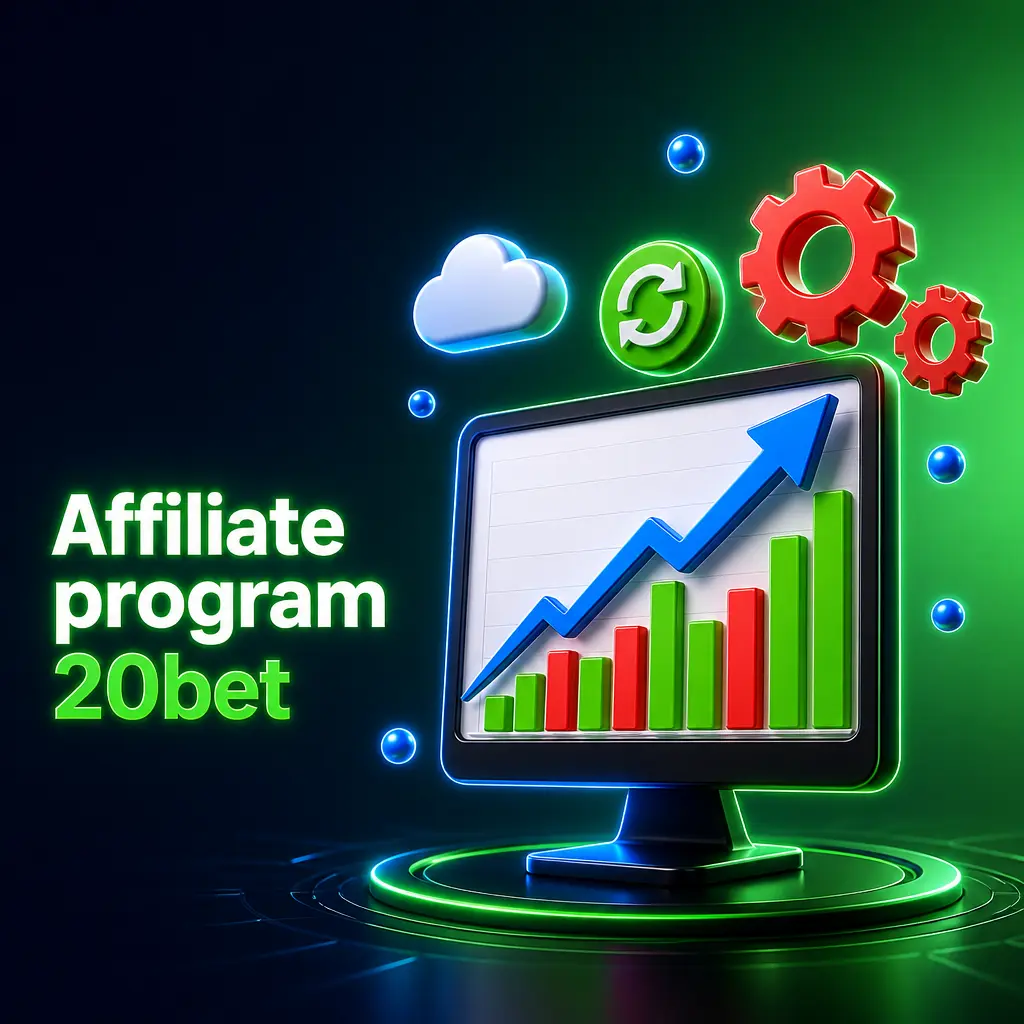 Affiliate program 20bet: revenue share až 40 %, měsíční výplaty, bannery a denní statistiky pro partnery