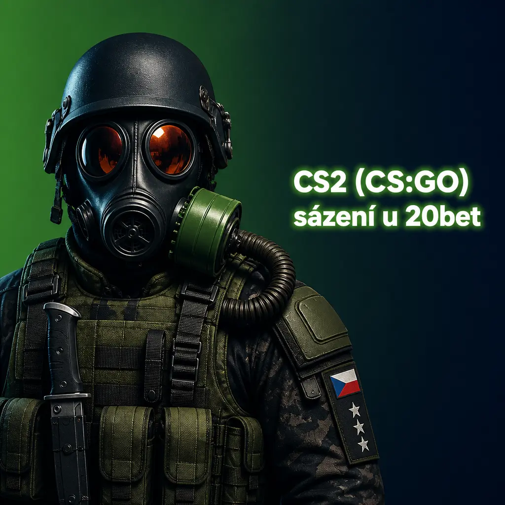 CS2 sázení na 20bet: kurzy na vítěze mapy, handicap kol i live sázky během turnajů jako IEM Katowice či PGL Major