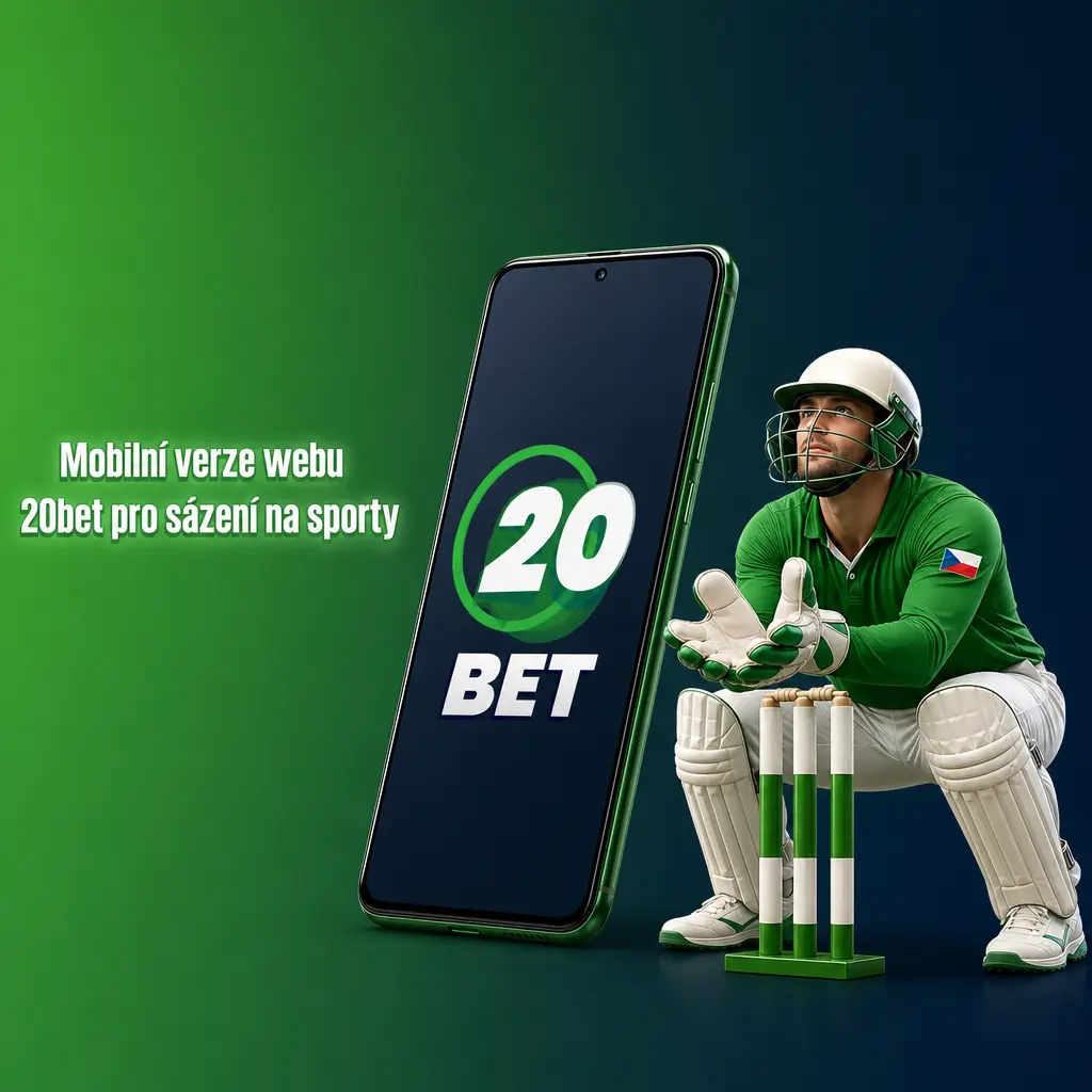 Mobilní verze webu 20bet v prohlížeči na Android i iOS pro sázení na sporty bez stahování aplikace