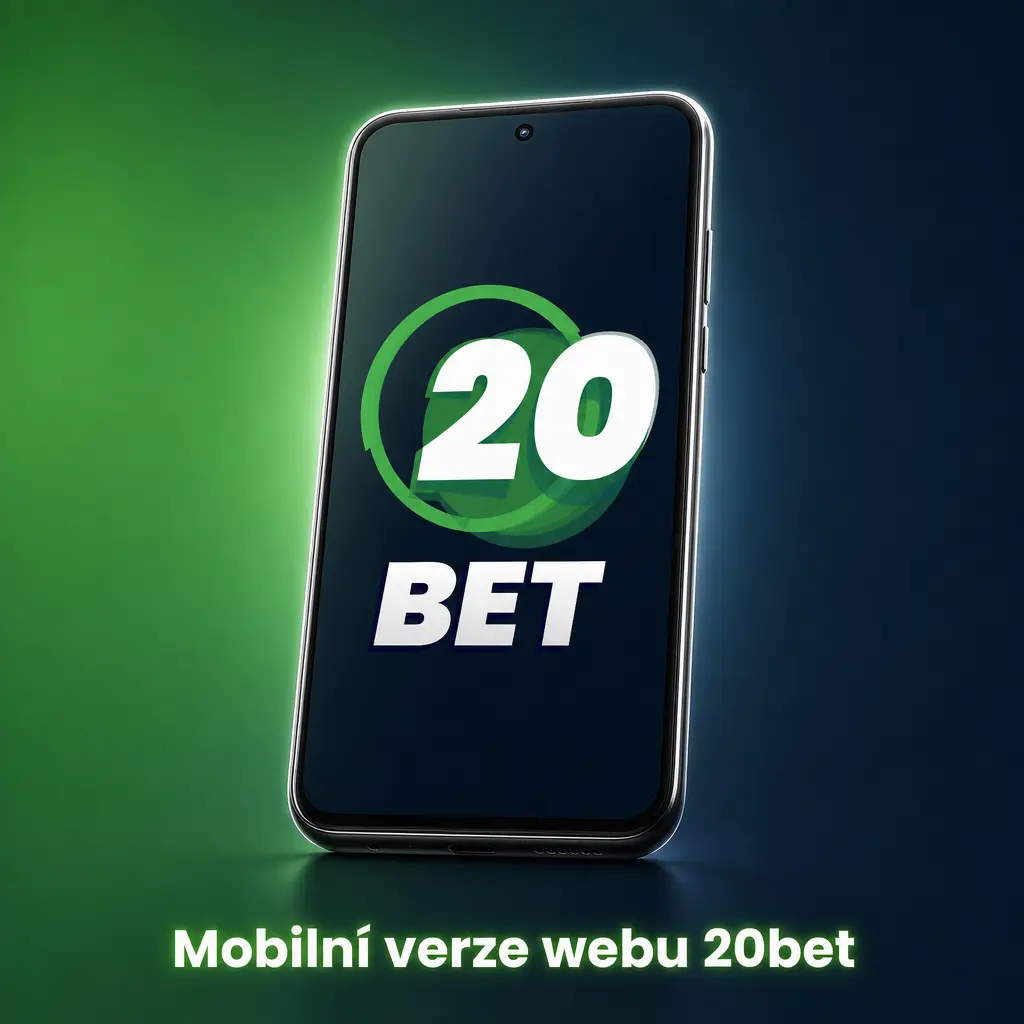 Mobilní verze webu 20bet přizpůsobená displejům 5-7 palců s rychlým načtením a plnou nabídkou sázek a her