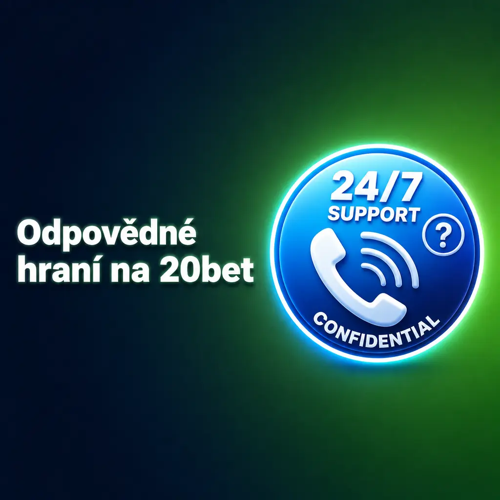 Nástroje odpovědného hraní na 20bet – limity vkladů, sebevyloučení a ověření věku 18+ pro hráče v ČR.