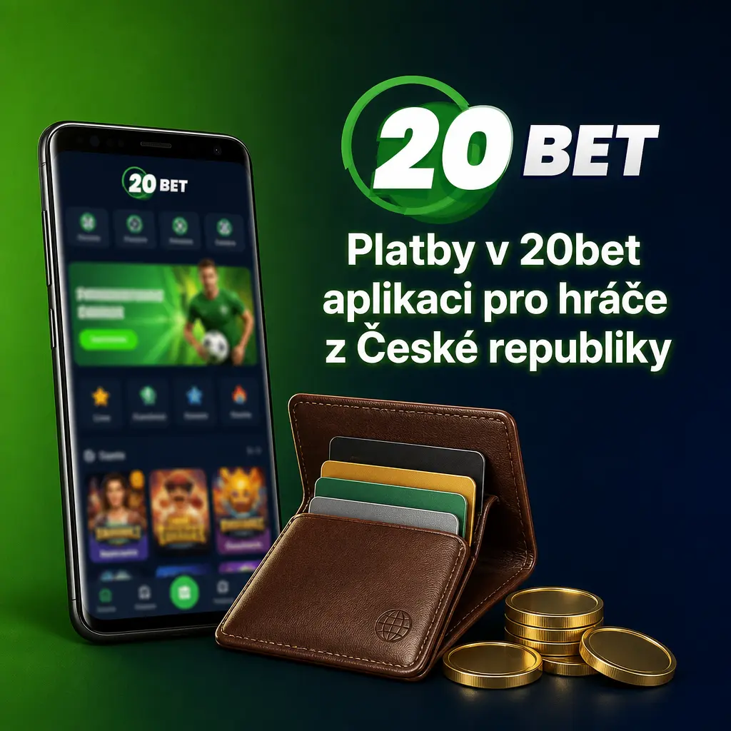 Platební metody v 20bet aplikaci pro české hráče: karty, Paysafecard, kryptoměny a bankovní převod