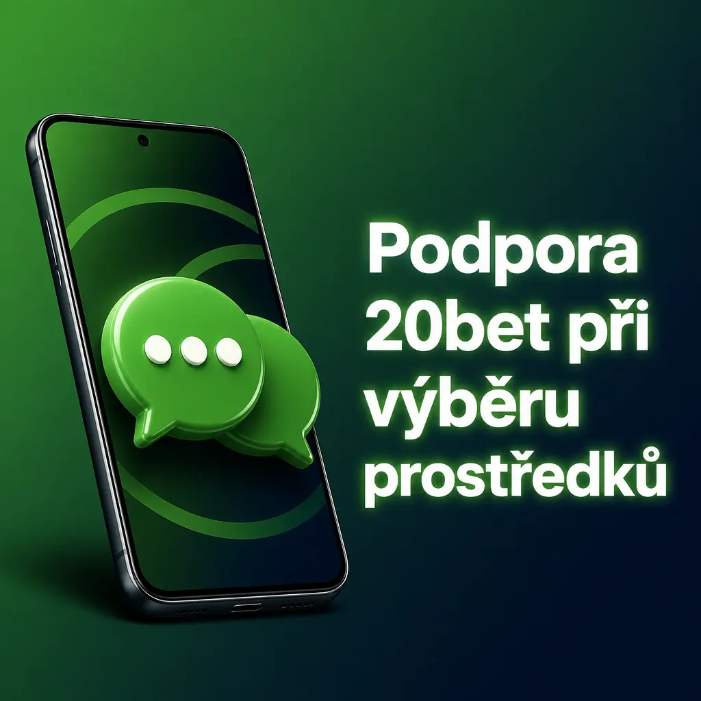 Podpora 20bet pomáhá s výběrem prostředků přes živý chat, kontaktní formulář a centrum nápovědy