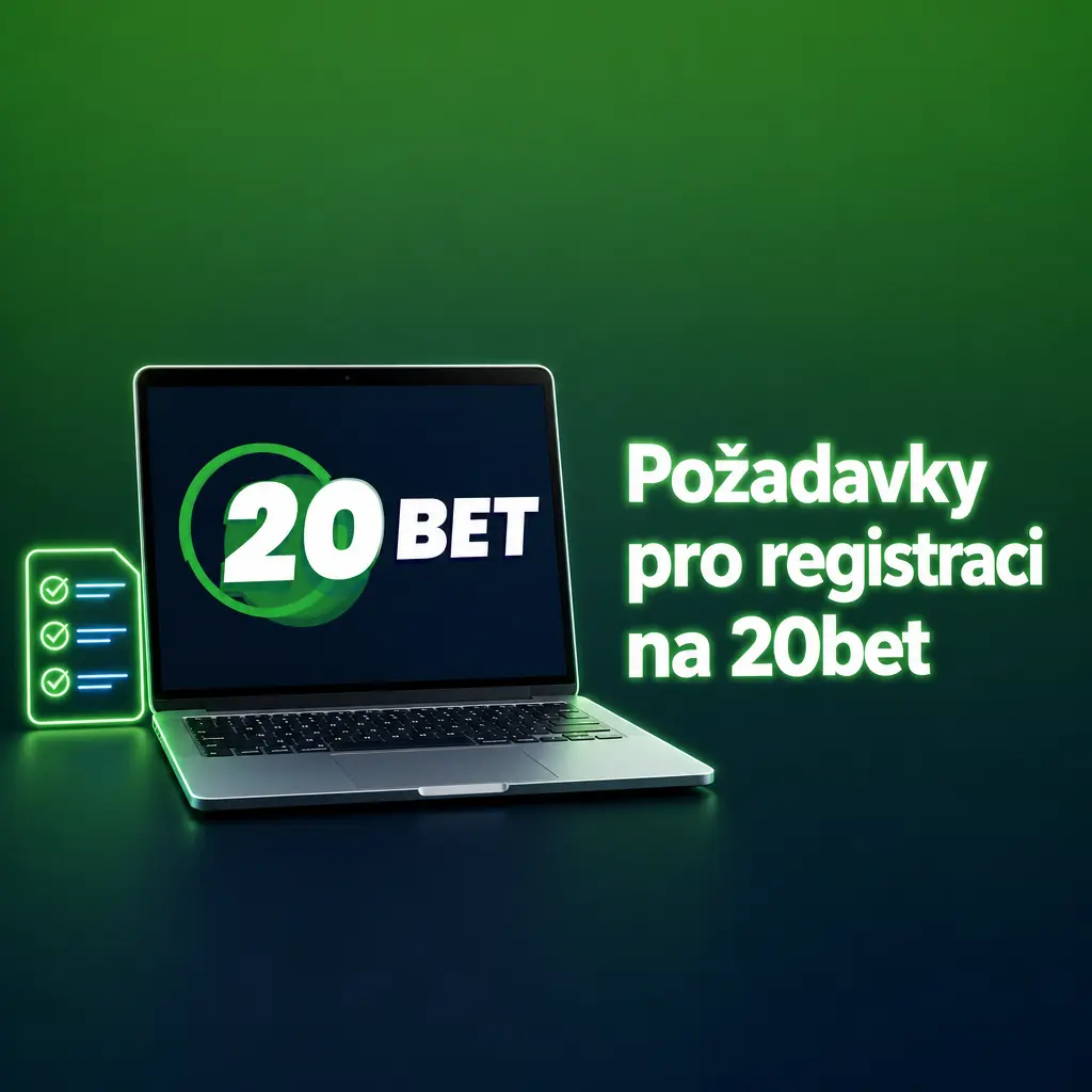 Požadavky pro registraci na 20bet: věk 18+, jeden účet, platný e-mail, měna CZK/EUR a pravdivé osobní údaje.