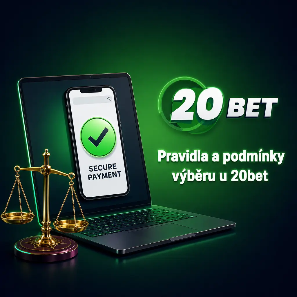 Pravidla a podmínky výběru peněz u 20bet: KYC ověření, stejná platební metoda, splnění bonusu a minimální částka