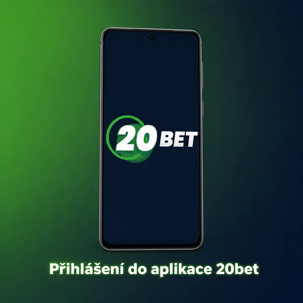 Přihlašovací formulář v aplikaci 20bet s možností zadání telefonu, e-mailu a hesla