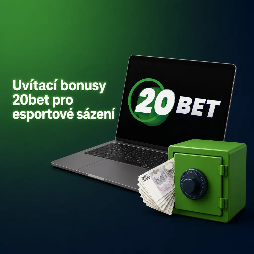 Uvítací bonusy 20bet: 100 % až 3 000 Kč + 120 free spinů do casina a 100 % až 2 500 Kč na esportové sázení