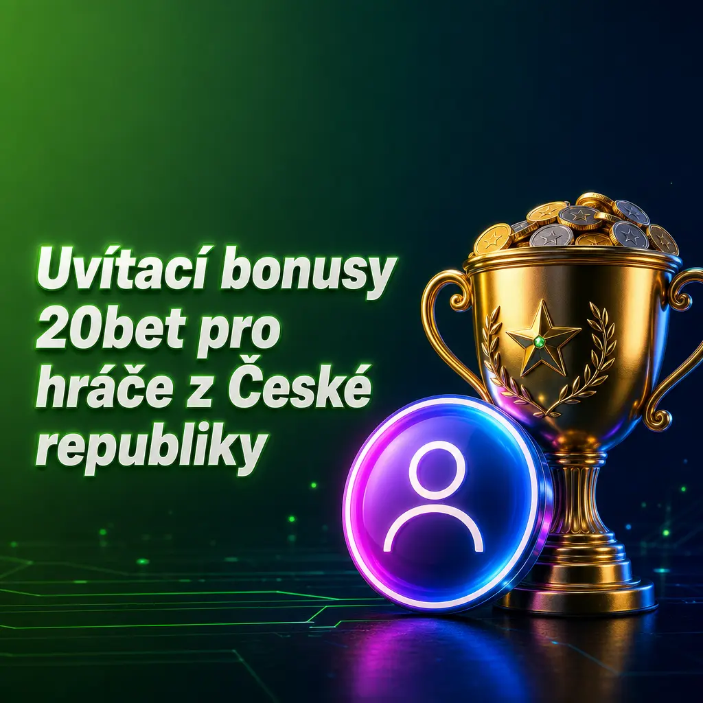 Uvítací bonusy 20bet: 100 % až 3 000 CZK a 120 free spinů v casinu, 100 % až 2 500 CZK na sázky