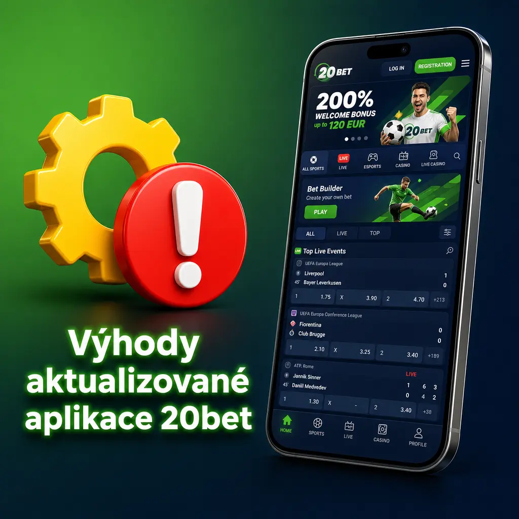 Aktualizovaná aplikace 20bet s rychlejším načítáním her, biometrickým přihlášením a vyšším zabezpečením na Androidu 14